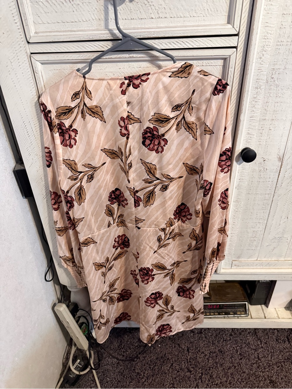 saltwater LUXE Blush Pink Floral Midi Skirt